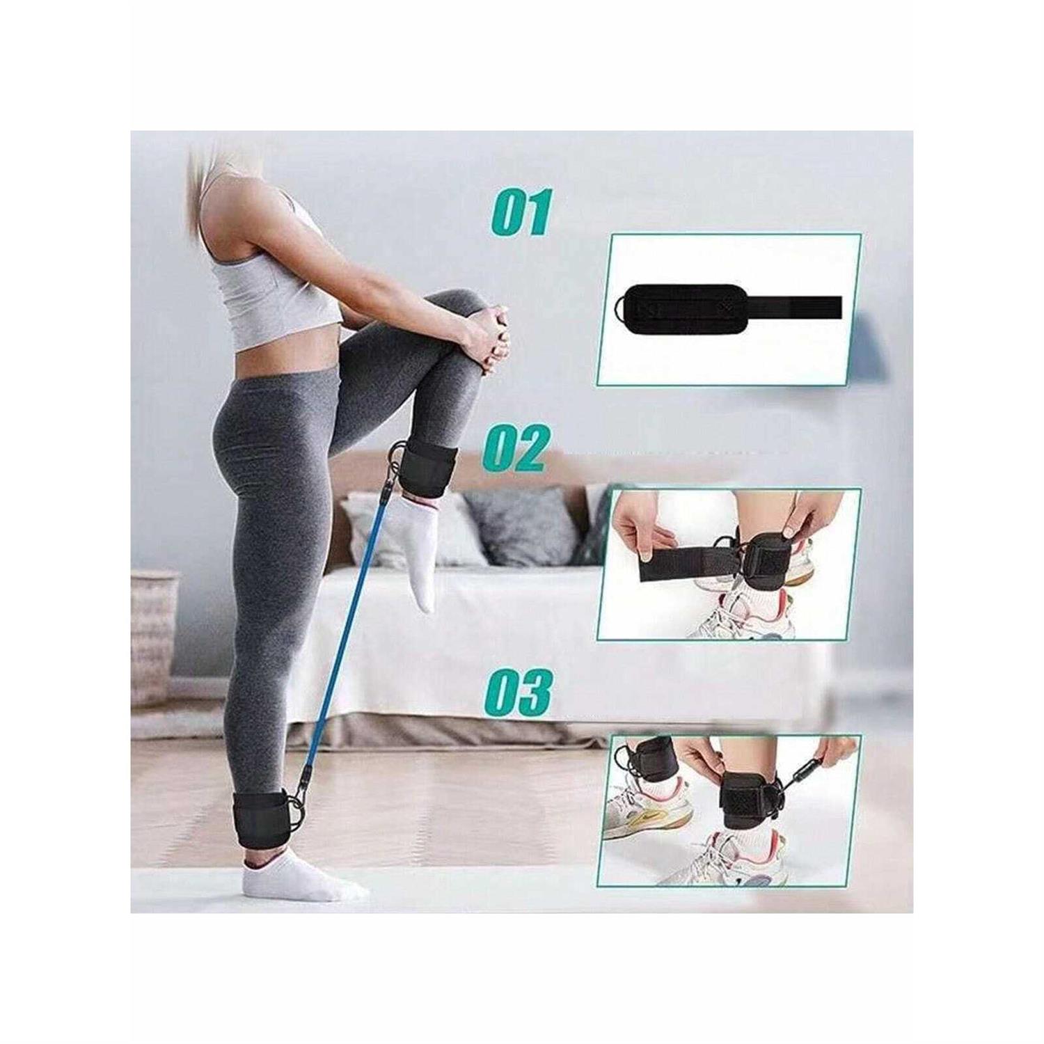 1 Set Sport Fitness Ankle Resistance Band, Suitable For Legs And Buttocks Muscle Exercise Trainer - Image 4