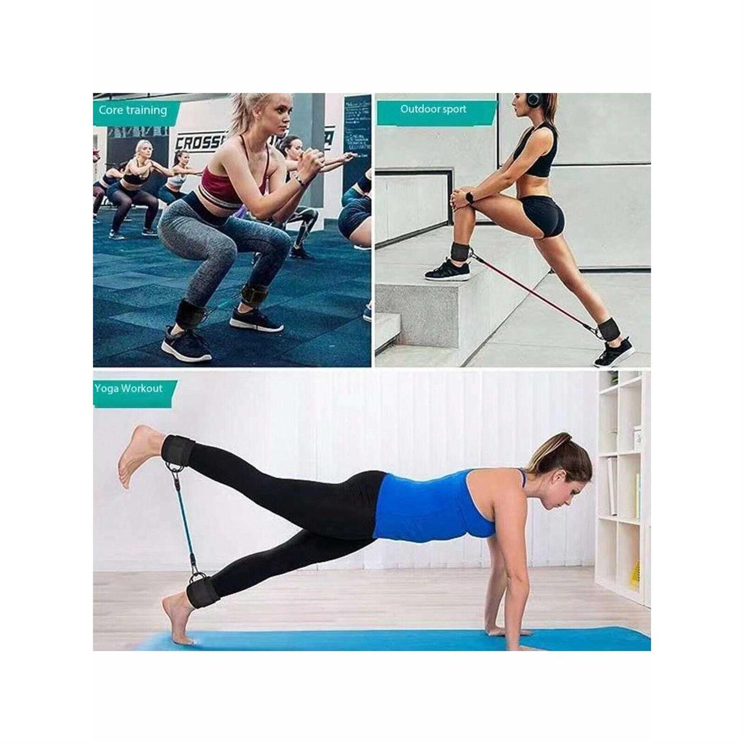 1 Set Sport Fitness Ankle Resistance Band, Suitable For Legs And Buttocks Muscle Exercise Trainer - Image 6