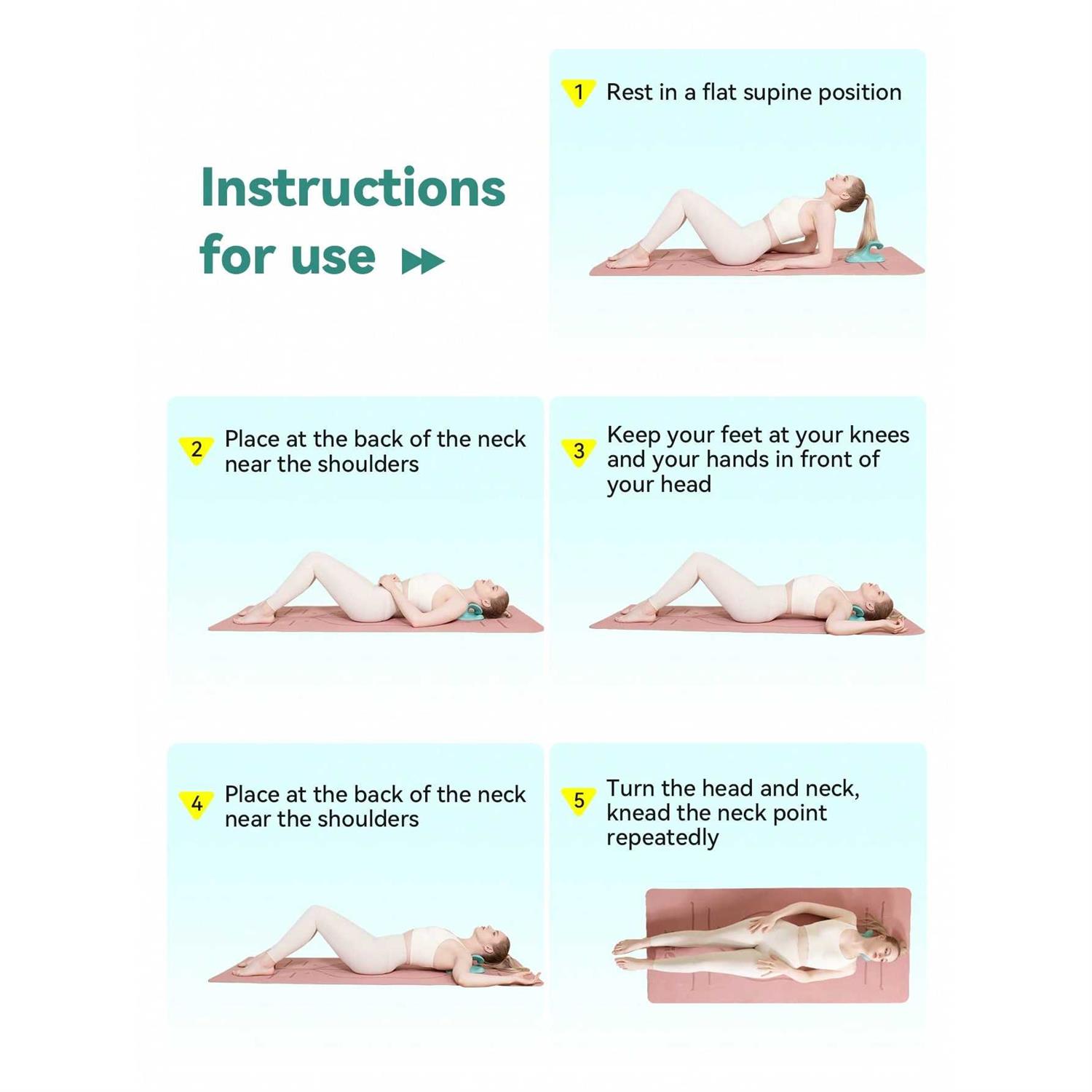 1pc Neck And Shoulder Relaxer, Cervical Traction Device And Cervical Spine Alignment, Chiropractic Pillow Neck Stretcher - Image 5