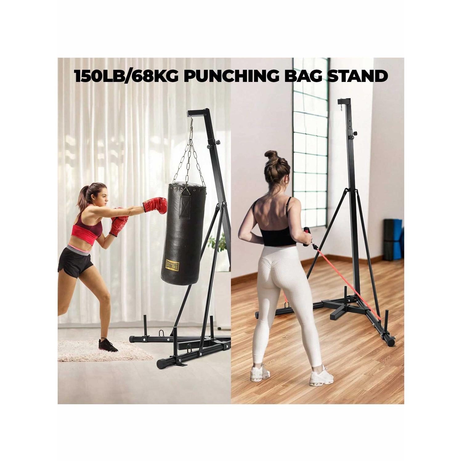 MAMIZO Heavy Bag Stand, Heavy Boxing Punching Bag Stand, Height Adjustable Boxing Training Equipment, Freestanding Steel Sandbag Rack Up To 150lbs For Home Gym Fitness (Without Boxing Bag) - Image 6