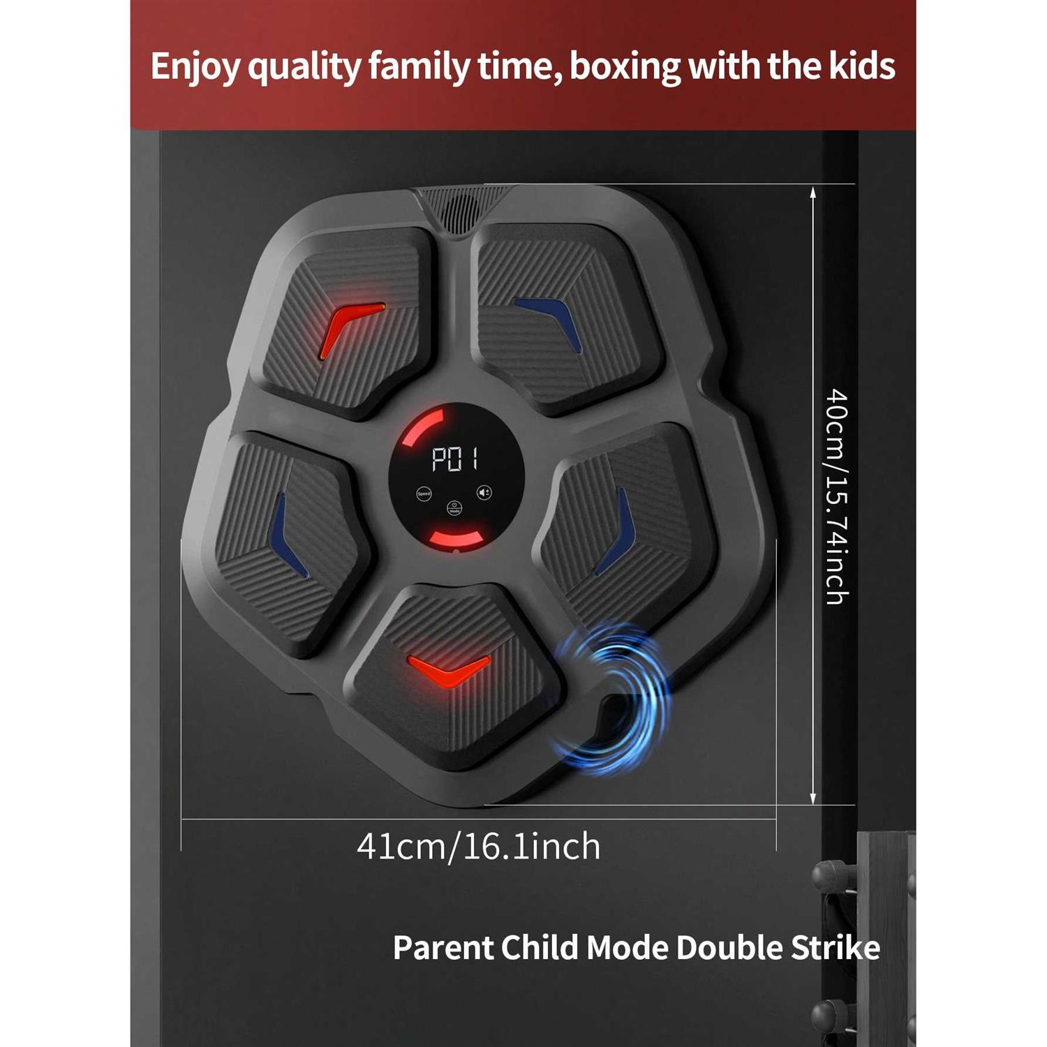 1pc -Shaped Intelligent Music Boxing Punching Wall Pad For Reaction Training - Image 4