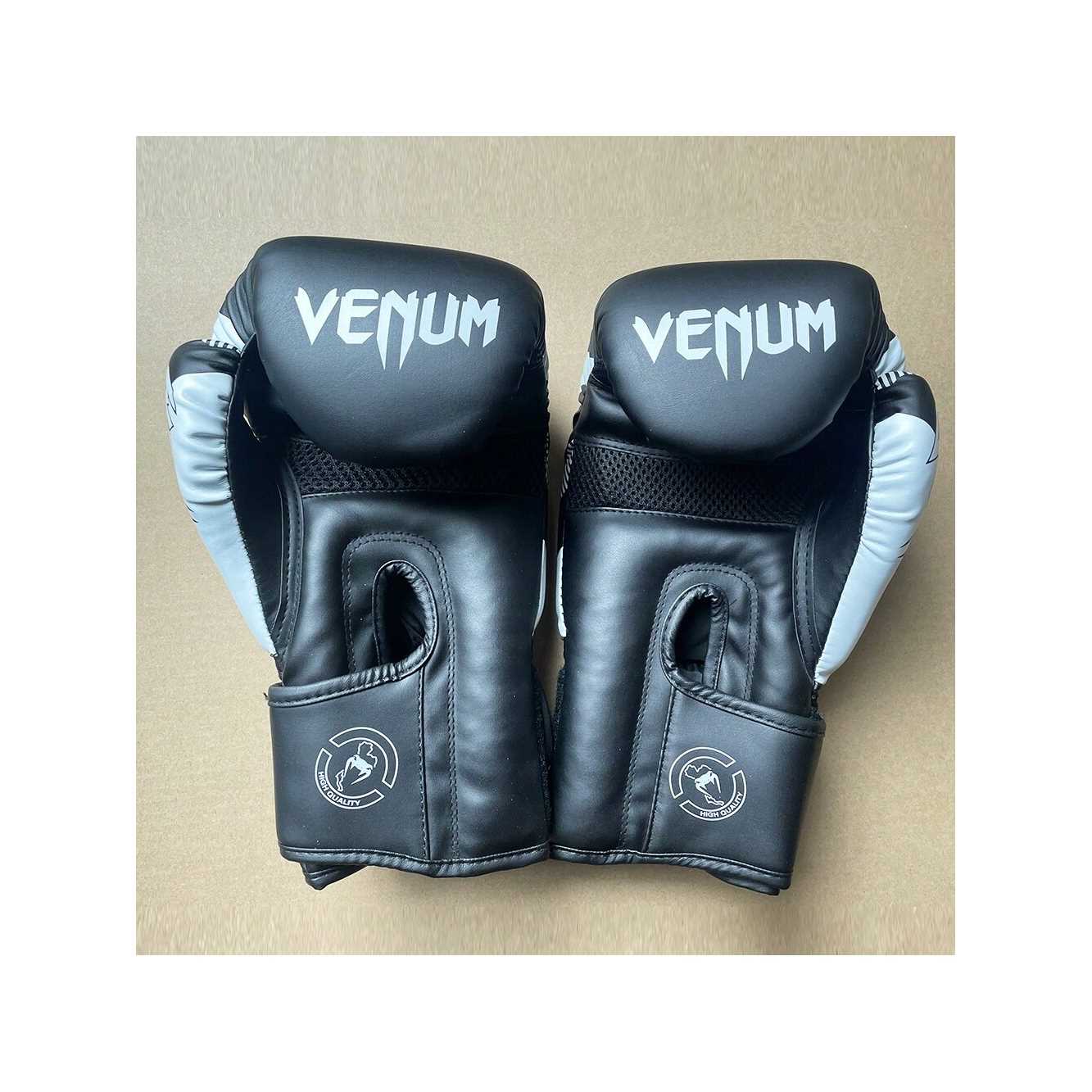 VE Glassic Black-White Color Boxing Gloves Breathable Comfortable Muay Thai Fight Kickboxing Mma Gloves Gym Beginner Training Boxing Gloves - Image 7