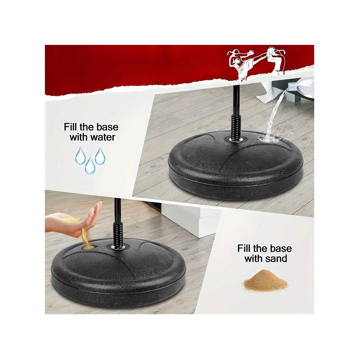 1.02m Tumbler Punching Bag With 1 Pair Of Boxing Gloves, Boxing Reaction Ball, Sandbag For Indoor/Outdoor Exercise, Sport, Fitness Equipment, Birthday Gift, Family Party Supply - Image 4