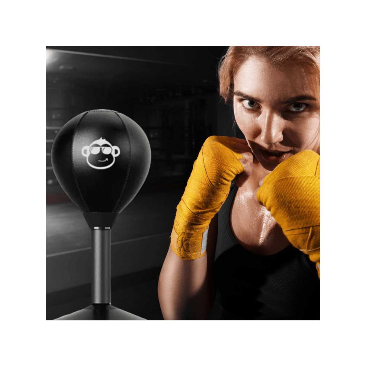 Desktop Stress Relieving Punching Ball With Suction Cup And Air Pump, Fun And Decompression Speed Ball, Suitable For Office, Home Exercise, Stress Release - Image 4