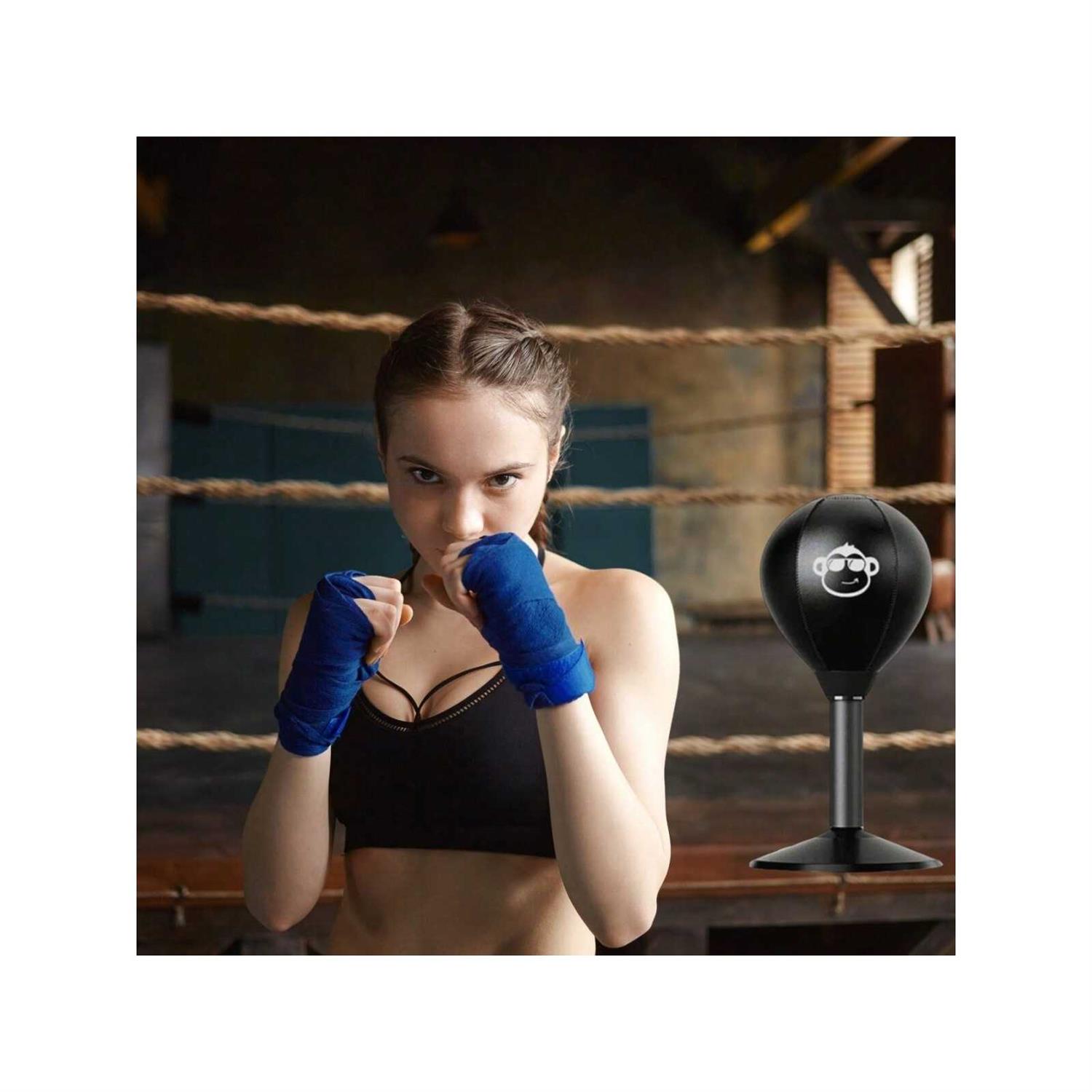 Desktop Stress Relieving Punching Ball With Suction Cup And Air Pump, Fun And Decompression Speed Ball, Suitable For Office, Home Exercise, Stress Release - Image 6