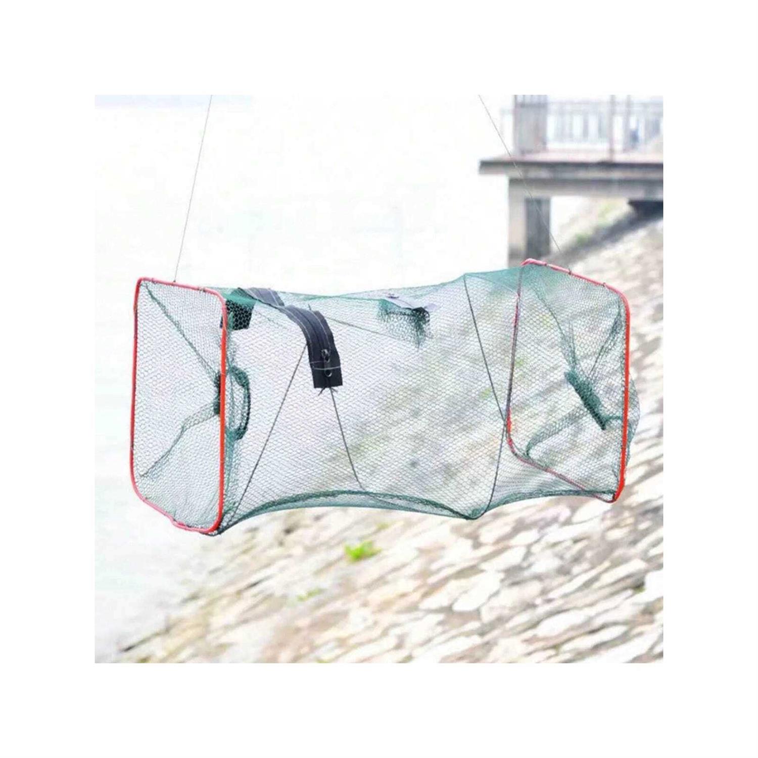 1pc Outdoor Fishing Trap, Crab Cage, Lobster Catching Net, Foldable Cast Net Fish Cage Outdoor Net - Image 8