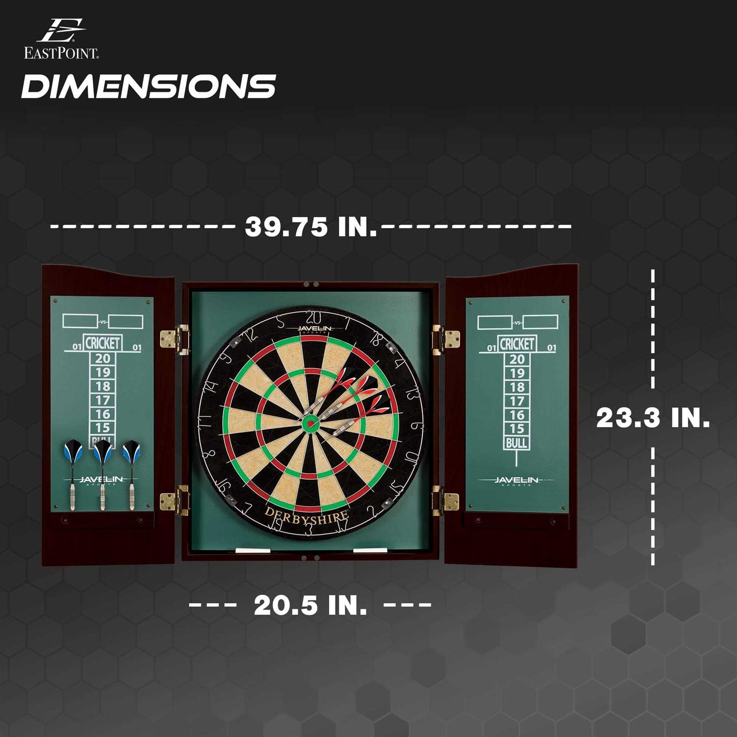 Eastpoint Derbyshire Dartboard & Cabinet Set - Image 4