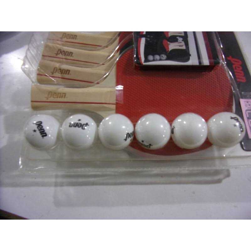 Penn Table Tennis Accessory Set 4 Ping Pong Paddles, 6 Balls and Storage Pocket - Image 3