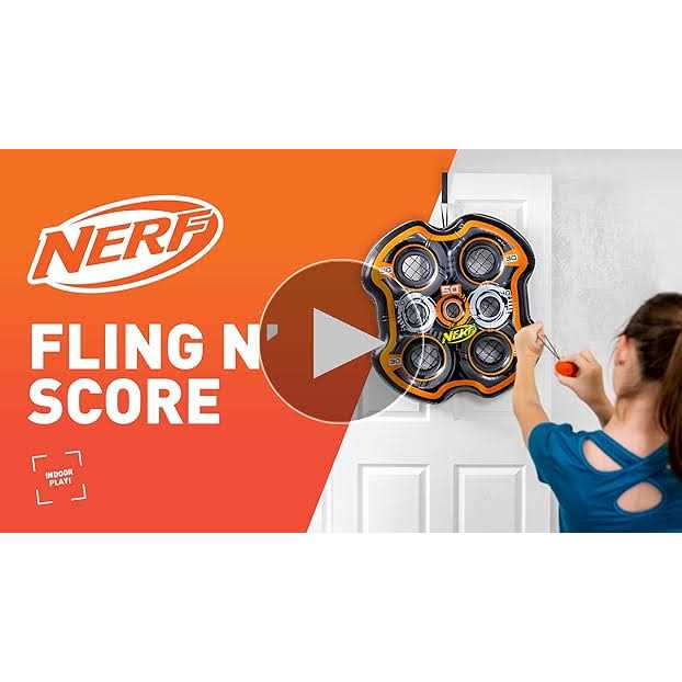 NERF Fling -N-Score Over the Door Shooting Target for Kids - Image 5