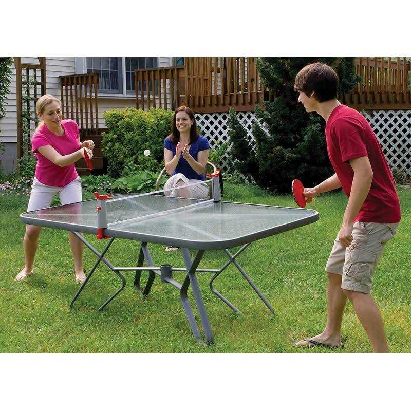 Penn Everywhere Table Tennis Net & Post Set with 2 Ping Pong Paddles and 3 Balls - Image 5