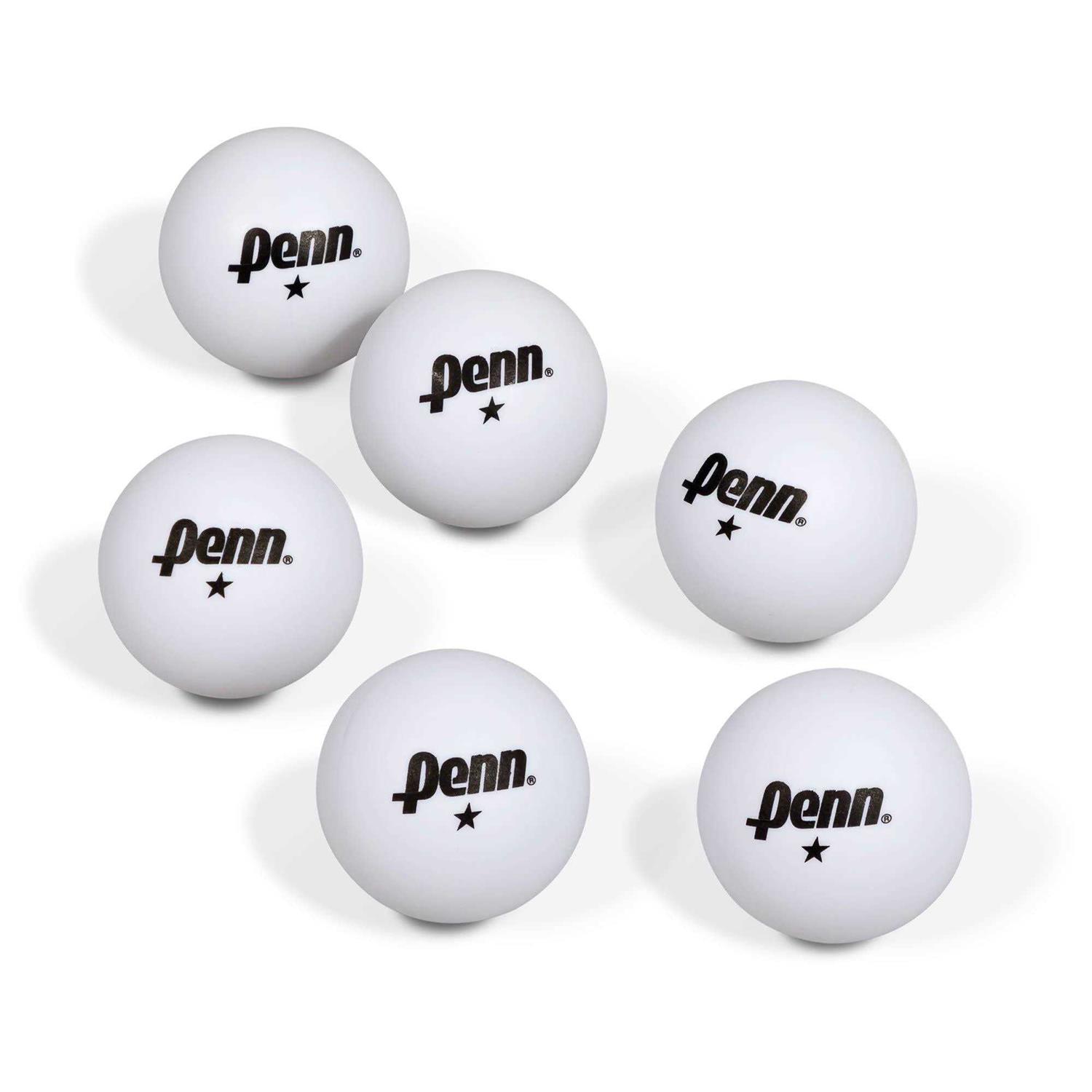 Penn 40mm 1-Star White Table Tennis Balls - Image 3