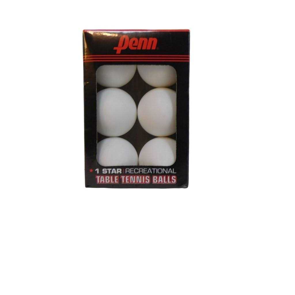 Penn 40mm 1-Star White Table Tennis Balls - Image 5