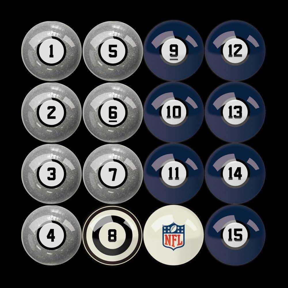 New England Patriots Billiard Ball Set - Image 3