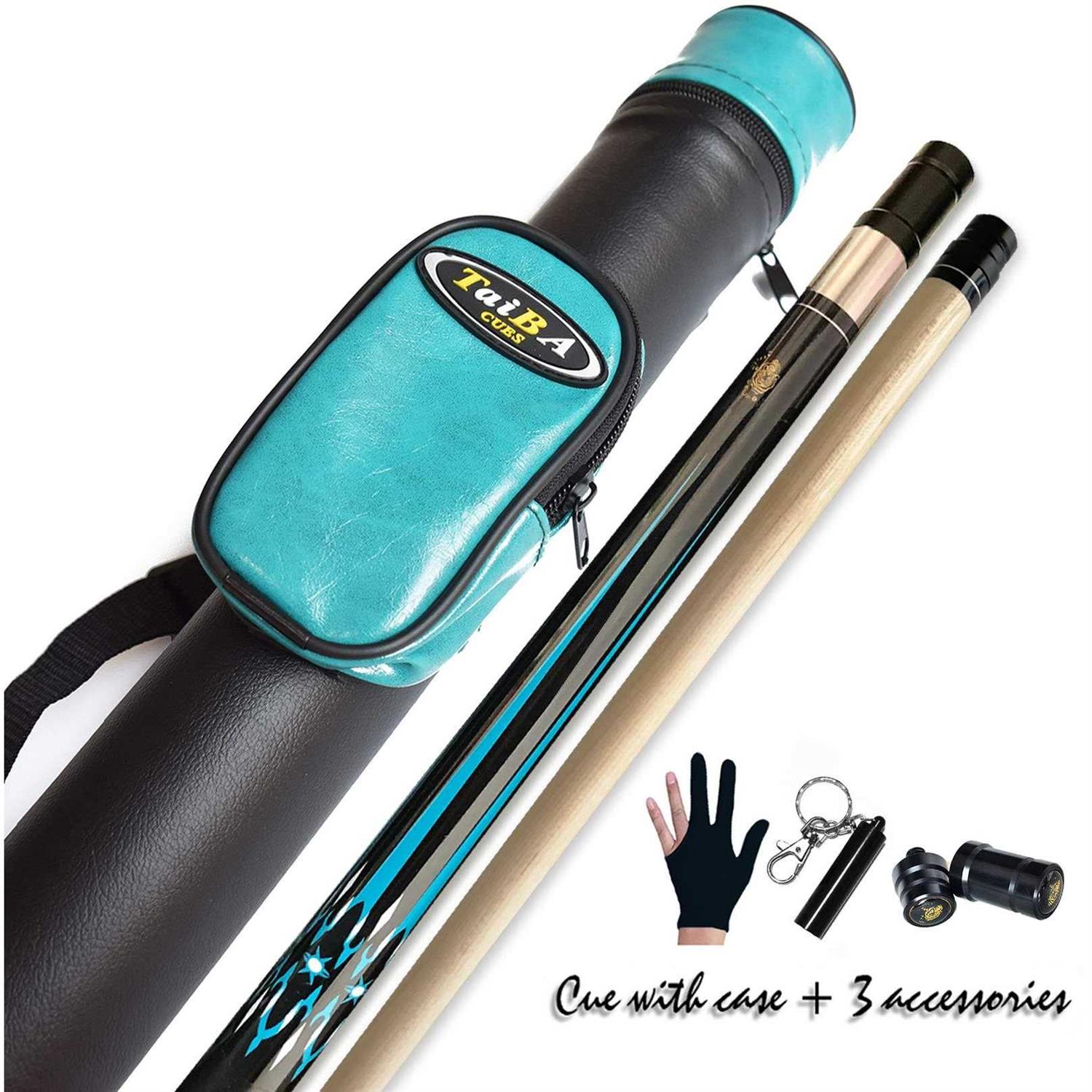 Tai ba cues 2-Piece Pool cue Stick Hard Case 13mm Tip - Image 5