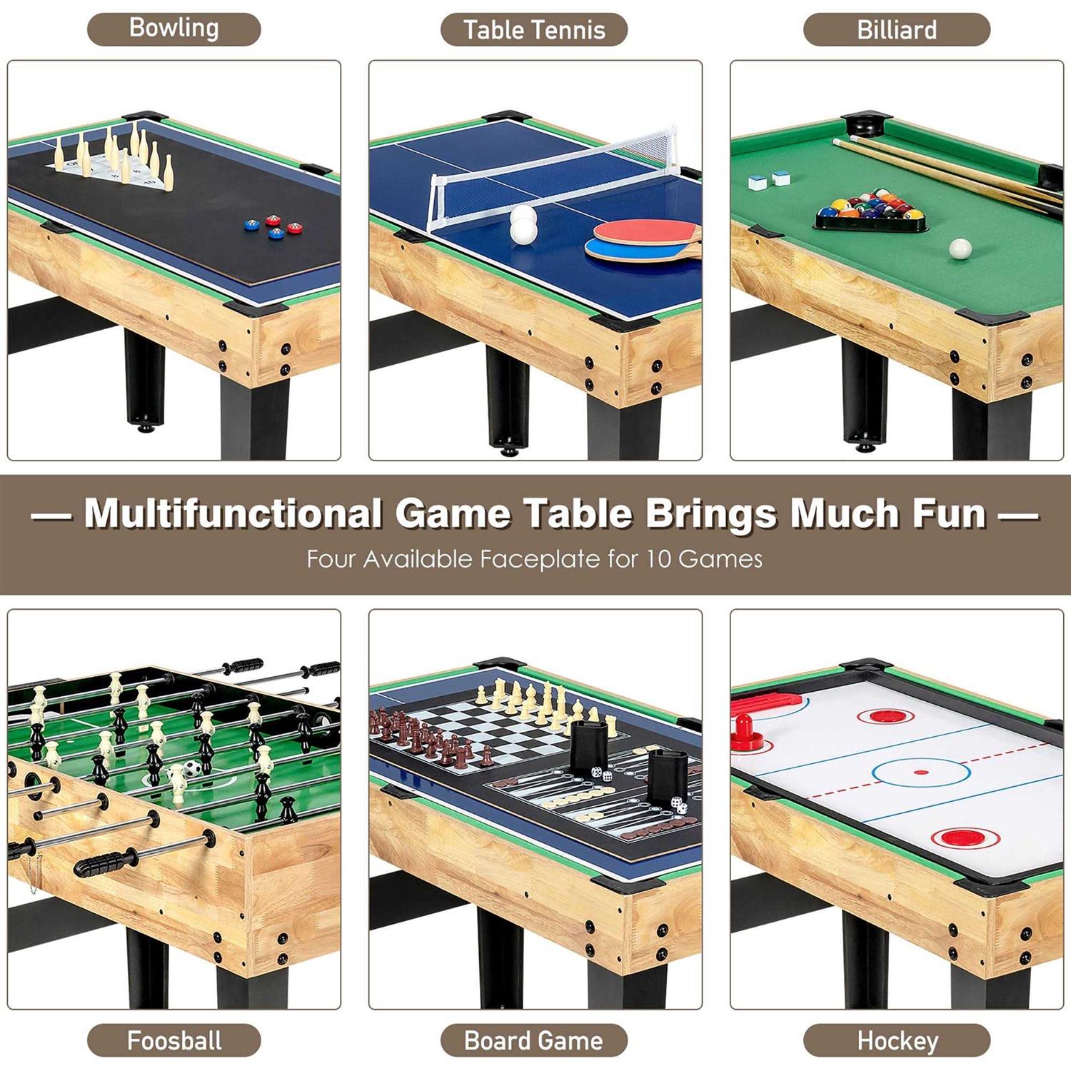 Costway 10-in-1 Combo Game Table Set - Image 5