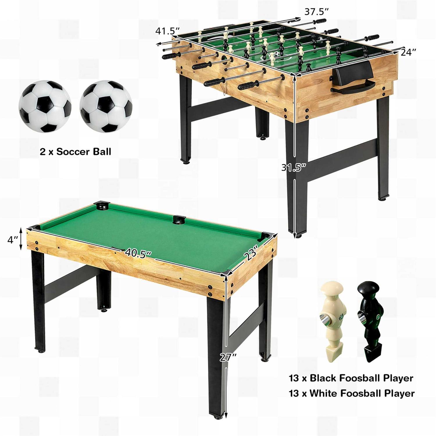 Costway 10-in-1 Combo Game Table Set - Image 5