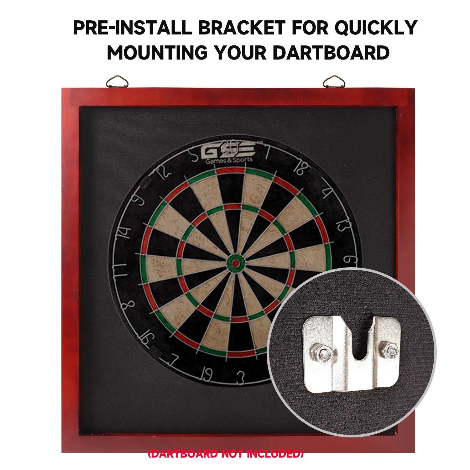Dartboard Backboard with Wood Frame and Felt. Wall Protector for Dart Board Surround GSE Games & Sports Expert - Image 3