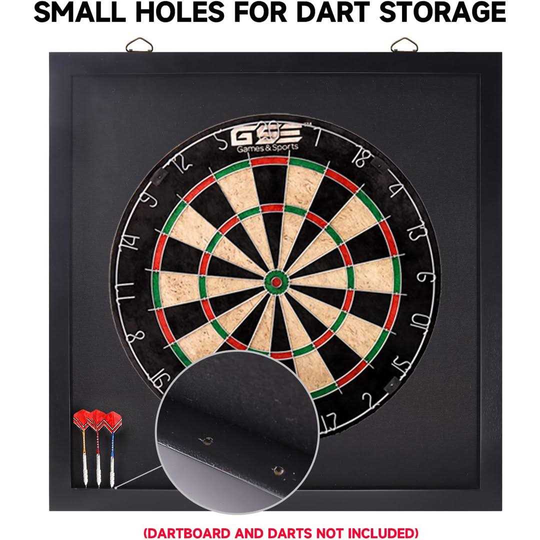 Dartboard Backboard with Wood Frame and Felt. Wall Protector for Dart Board Surround GSE Games & Sports Expert - Image 3