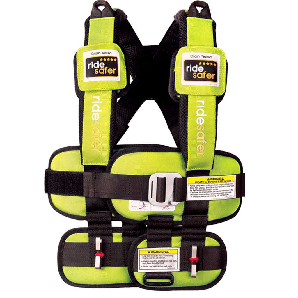 RideSafer Ride Safer Travel Vest with Zipped Backpack-Wearable, Lightweight, Compact, and Portable Car Seat. Perfect for Everyday use or Rideshare - Image 3