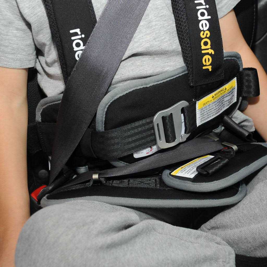 RideSafer Ride Safer Travel Vest with Zipped Backpack-Wearable, Lightweight, Compact, and Portable Car Seat. Perfect for Everyday use or Rideshare - Image 5