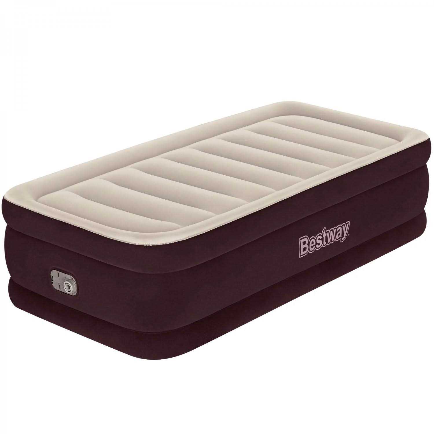 Bestway Maroon 20 Queen Air Mattress with Built in Pump - Image 3