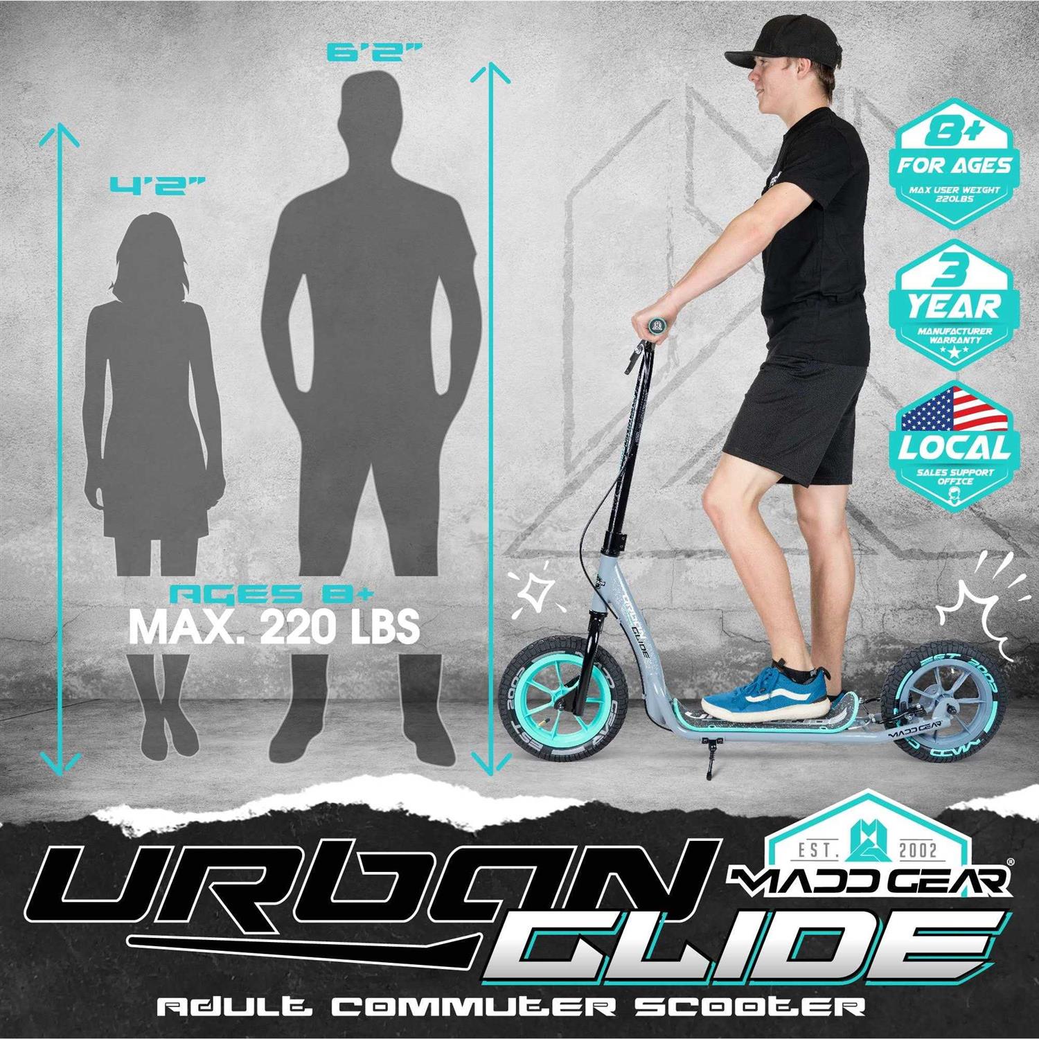 Madd Gear Urban Glide Commuter Scooter - Image 3