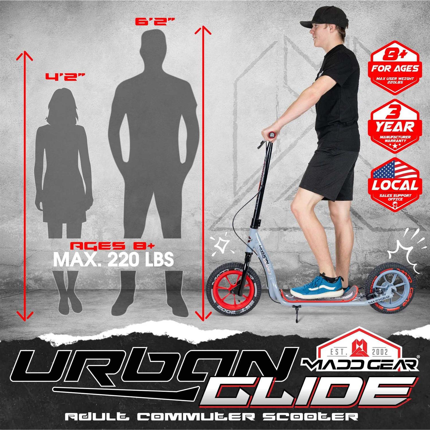 Madd Gear Urban Glide Commuter Scooter - Image 4