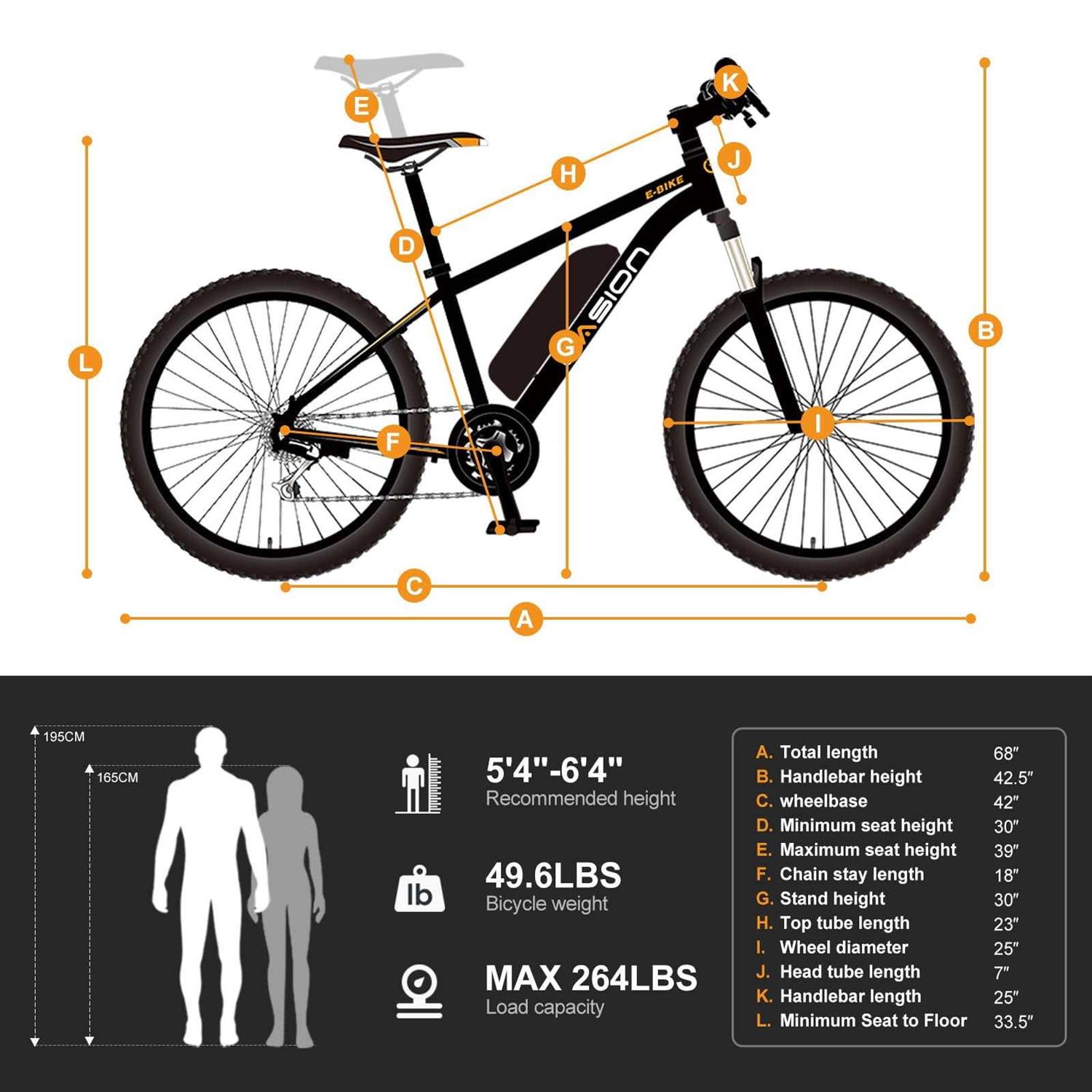 Jasion Electric Mountain Bike for Adults - Image 5