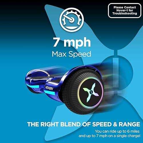 Hover-1 Allstar UL Certified Electric Hoverboard w/ 6.5in LED Wheels - Image 4