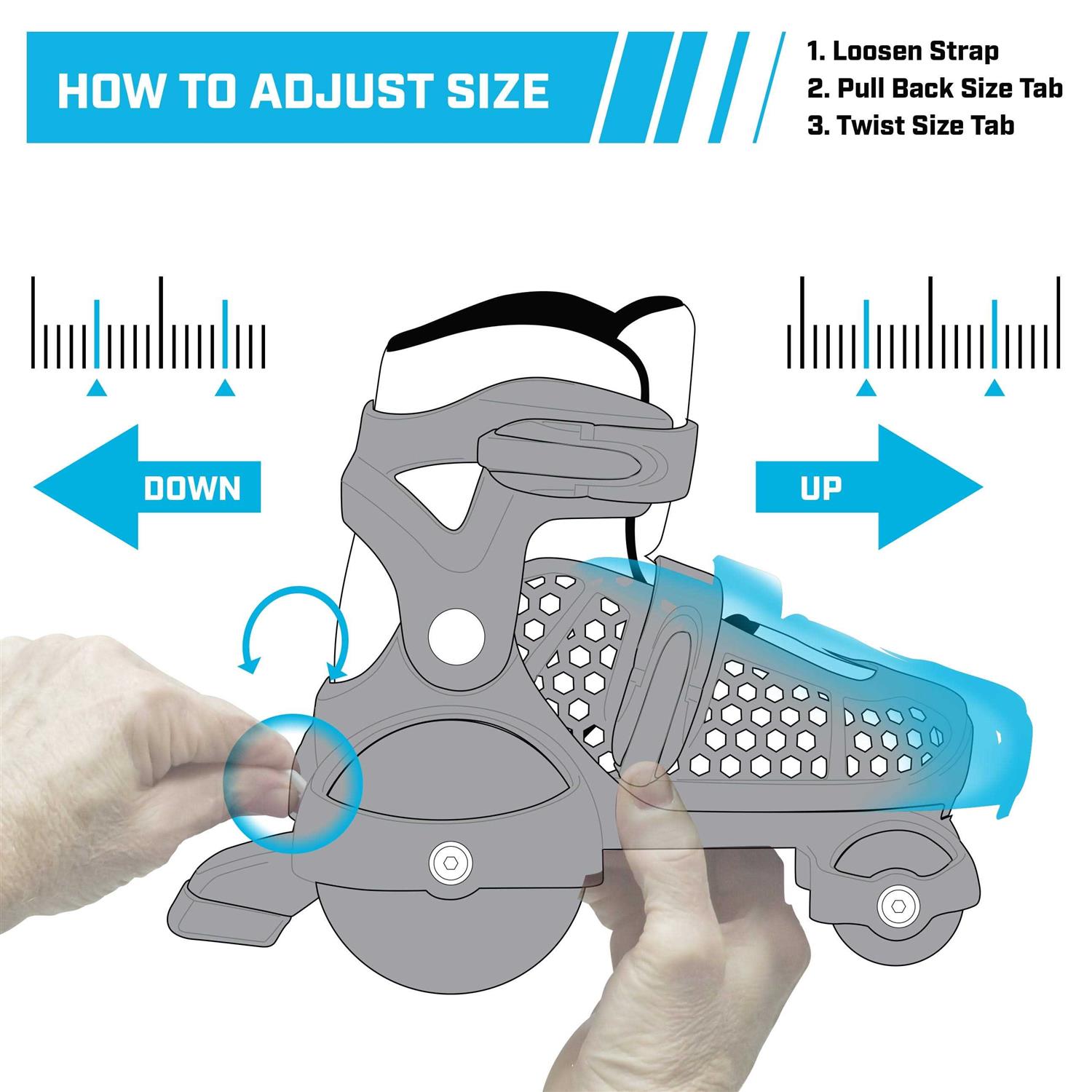Roller Derby Pixie Adjustable Roller Skates - Image 4