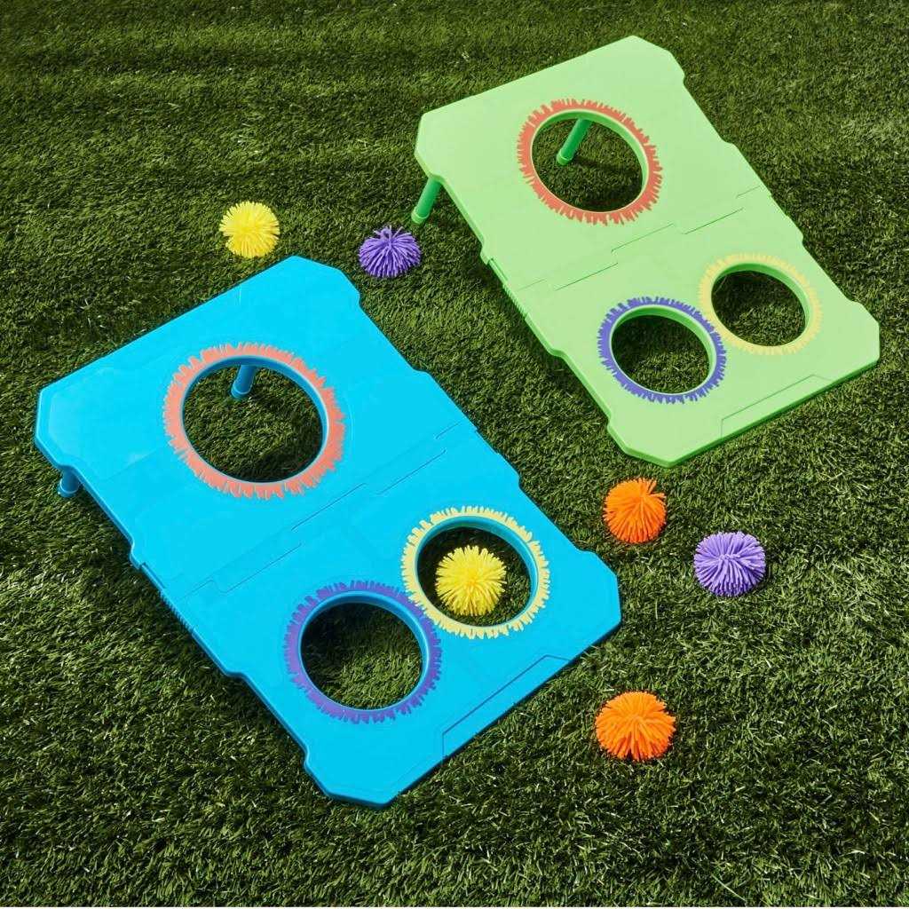 Play Day Googly Toss Game, Plastic, 8 Pieces = 2 Target Boards and 6 Googly Balls - Image 5