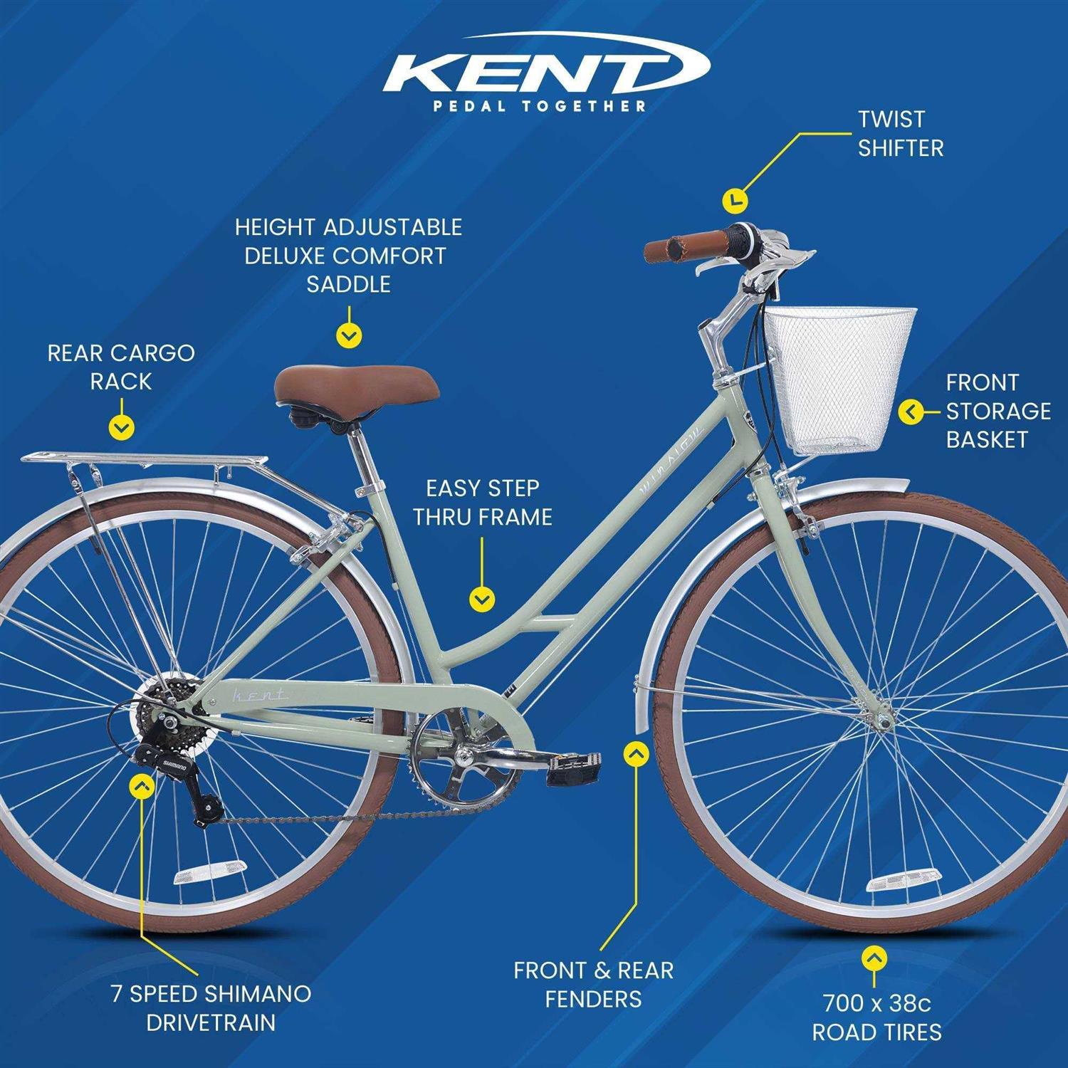 Kent Winslow 700c/28 Adult Hybrid Bike - Image 5