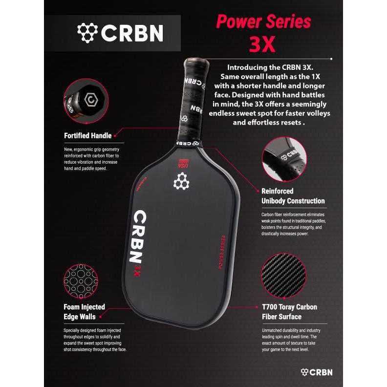 CRBN Pickleball Power Series Paddle - Image 4