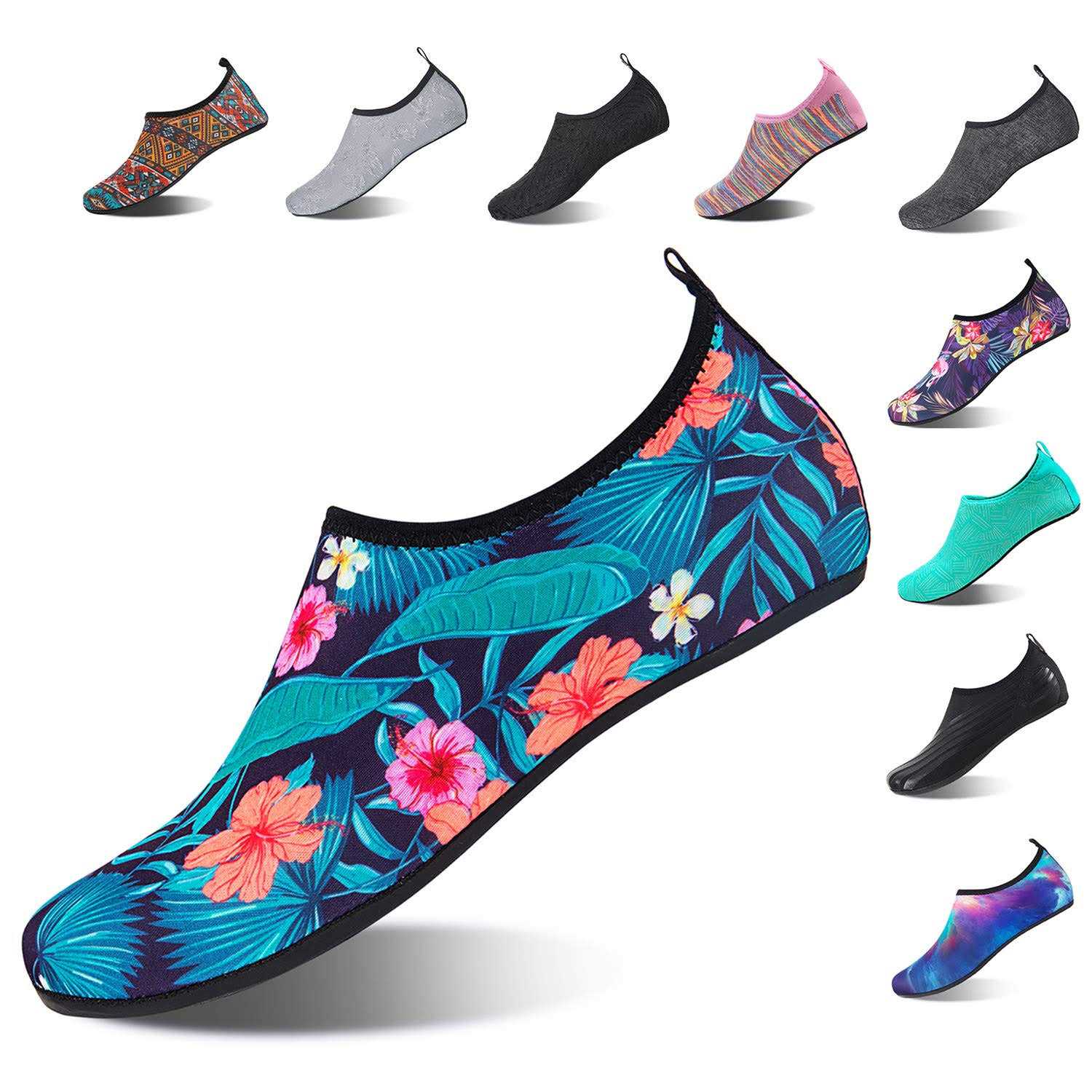 HMIYA Aqua Socks Beach Water Shoes Barefoot Yoga Socks Quick-Dry Surf Pool Swim Shoes for Women Men