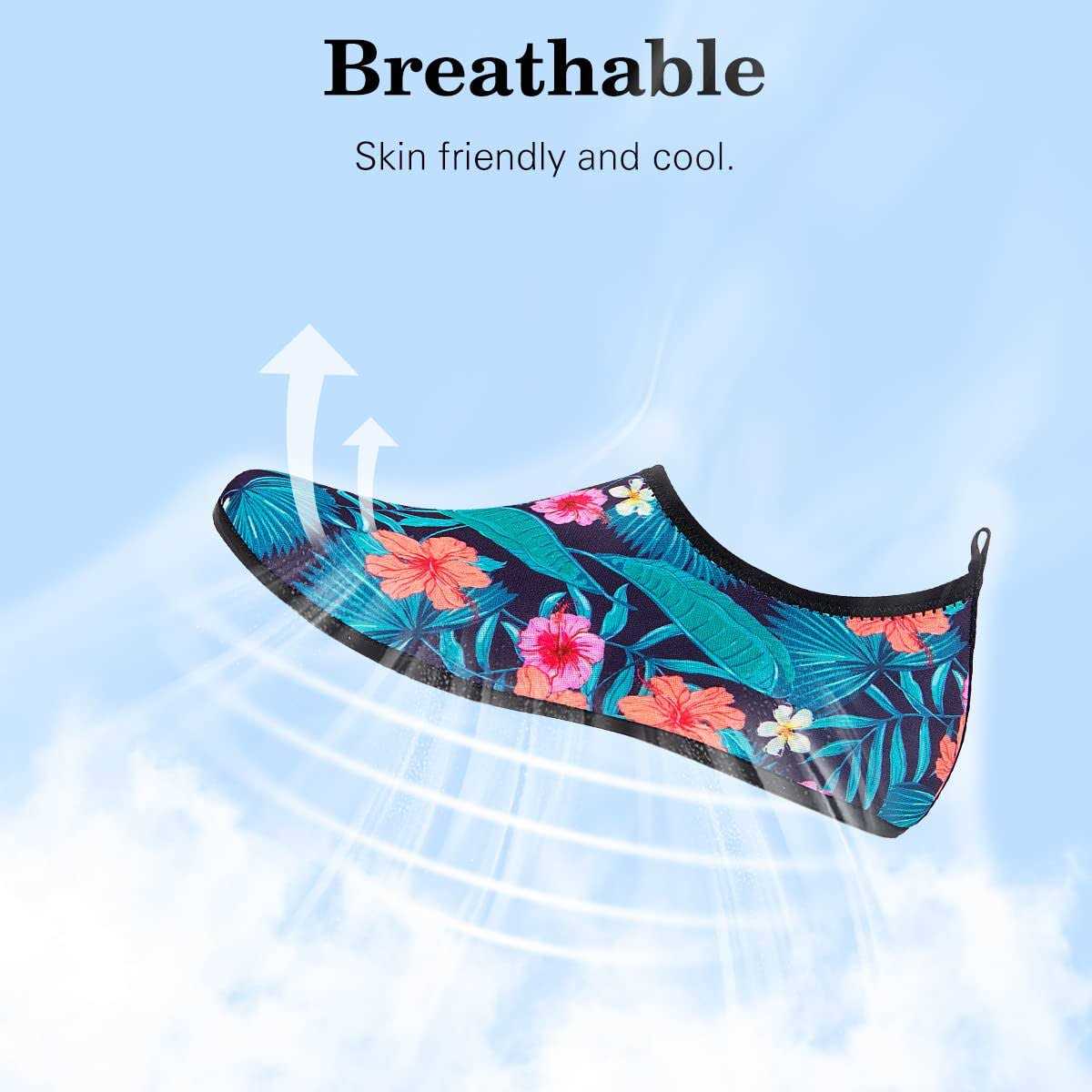 HMIYA Aqua Socks Beach Water Shoes Barefoot Yoga Socks Quick-Dry Surf Pool Swim Shoes for Women Men - Image 2