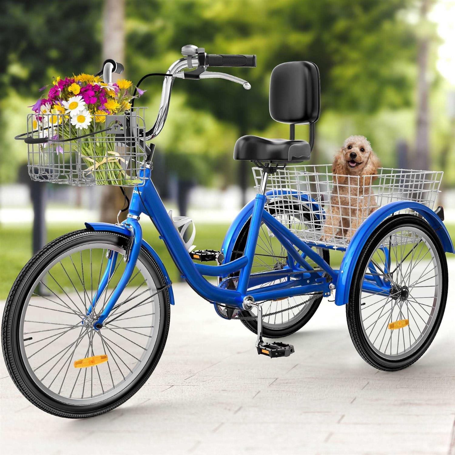 26 Adult Tricycle 3 Wheel Bikes 1 Speed Trike Bike - Image 3