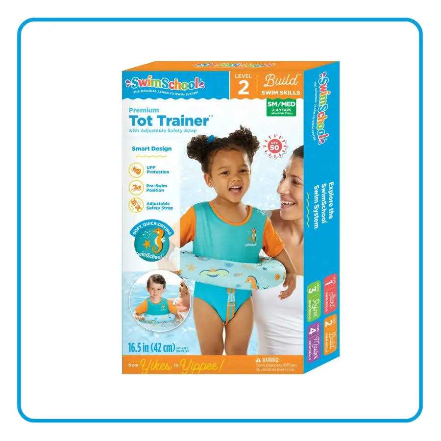 Swimschool Inflatable Premium Tot Trainer Float, Adjustable Strap - Image 4