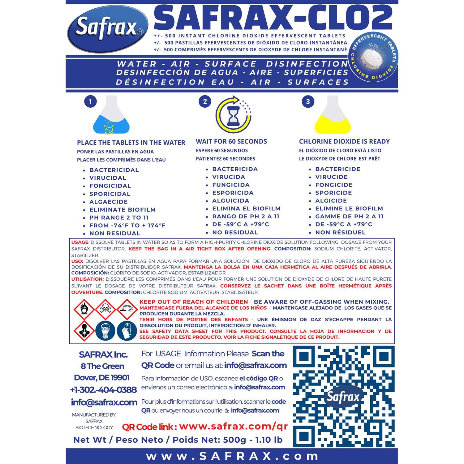 SAFRAX Odor-clo2 Chlorine Dioxide Odor Removal - Image 4