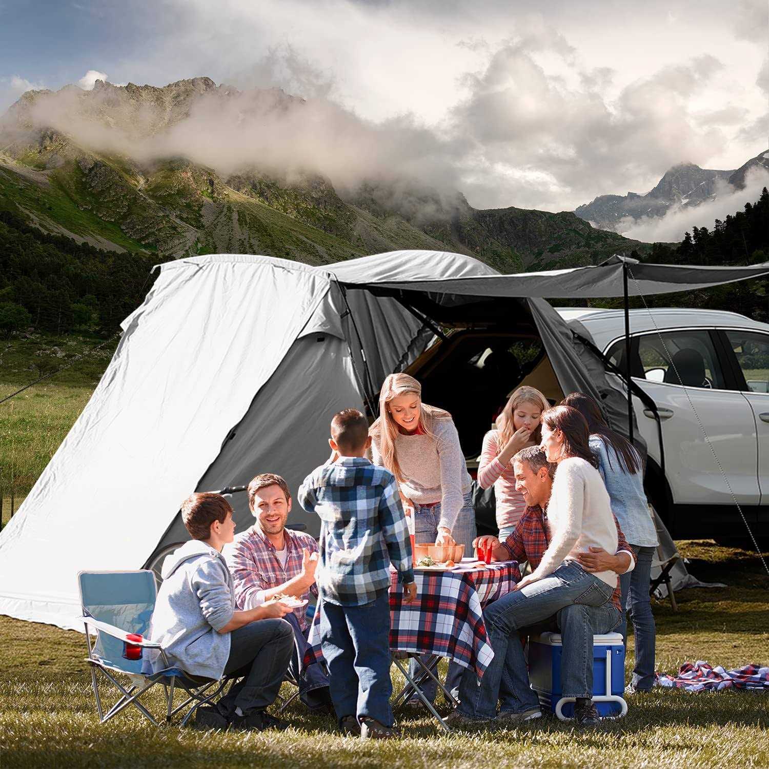 Kampkeeper SUV Car Tent Tailgate Shade Awning Tent for Camping - Image 3