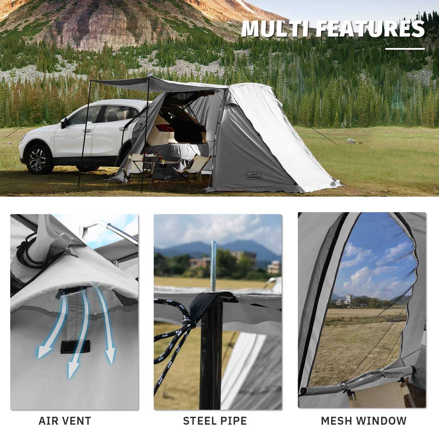 Kampkeeper SUV Car Tent Tailgate Shade Awning Tent for Camping - Image 4