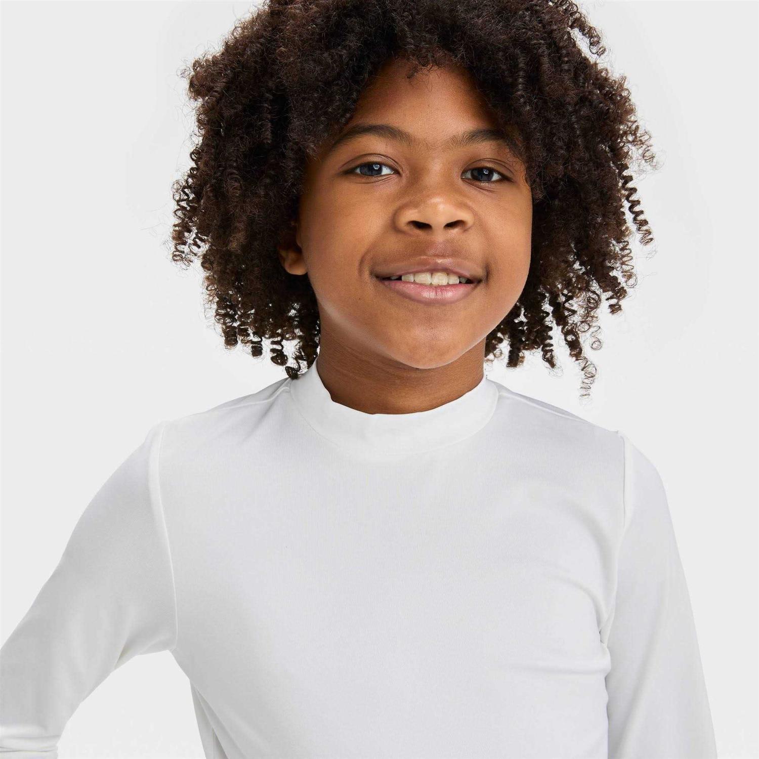 Alternative view of Boys' Cat & Jack Long Sleeve Solid Rash Guard Top