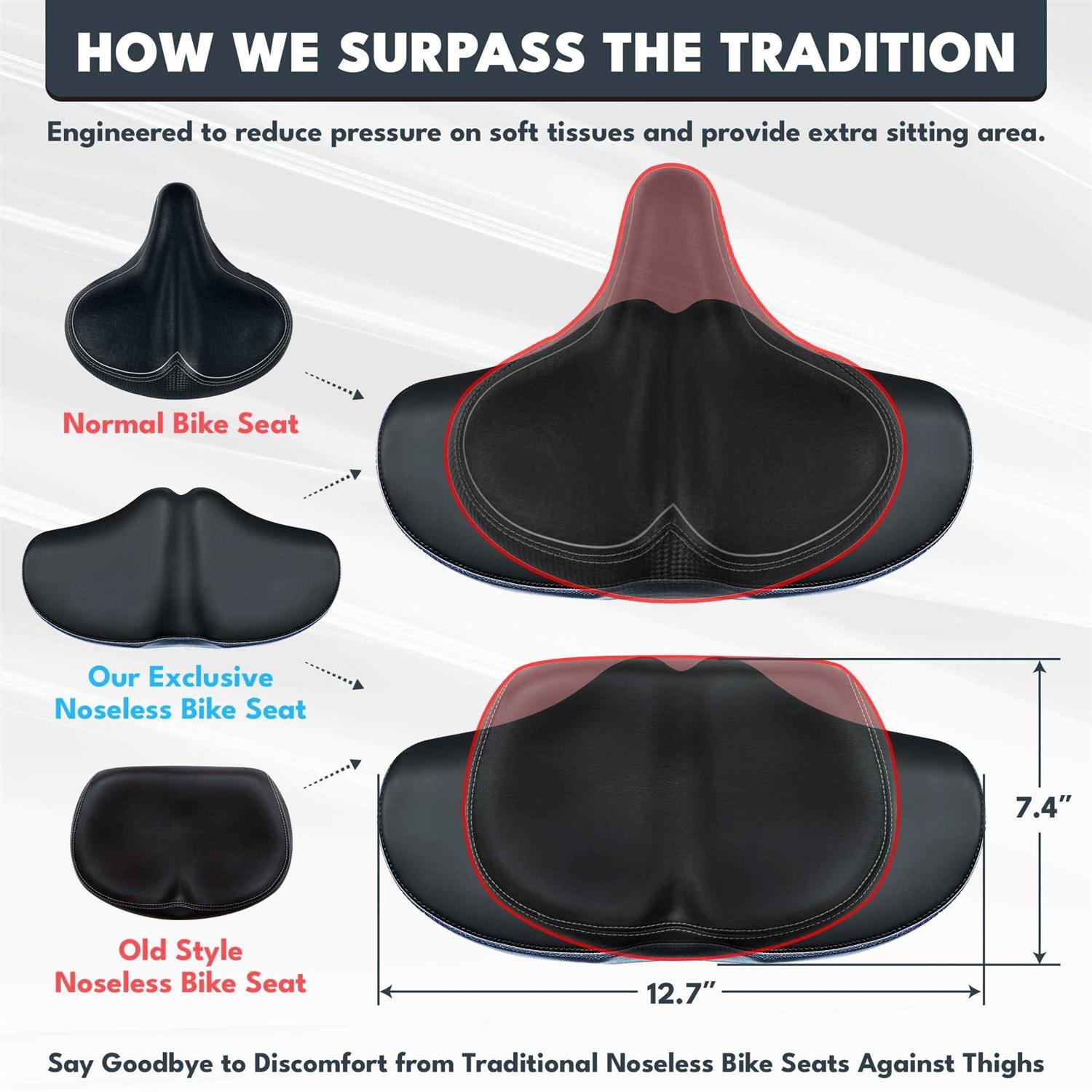X Wing New-Age Noseless Bike Seat Cushion for Men & Women - Image 3