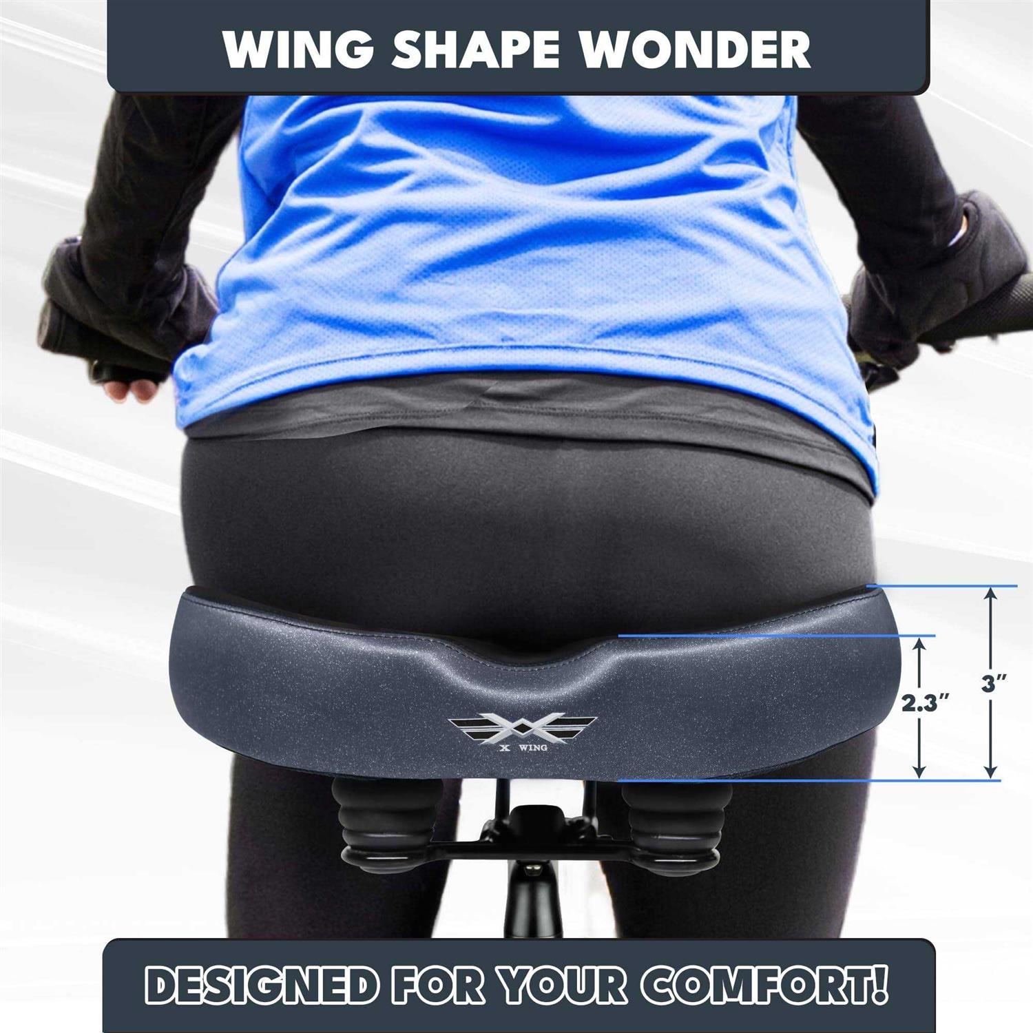 X Wing New-Age Noseless Bike Seat Cushion for Men & Women - Image 4