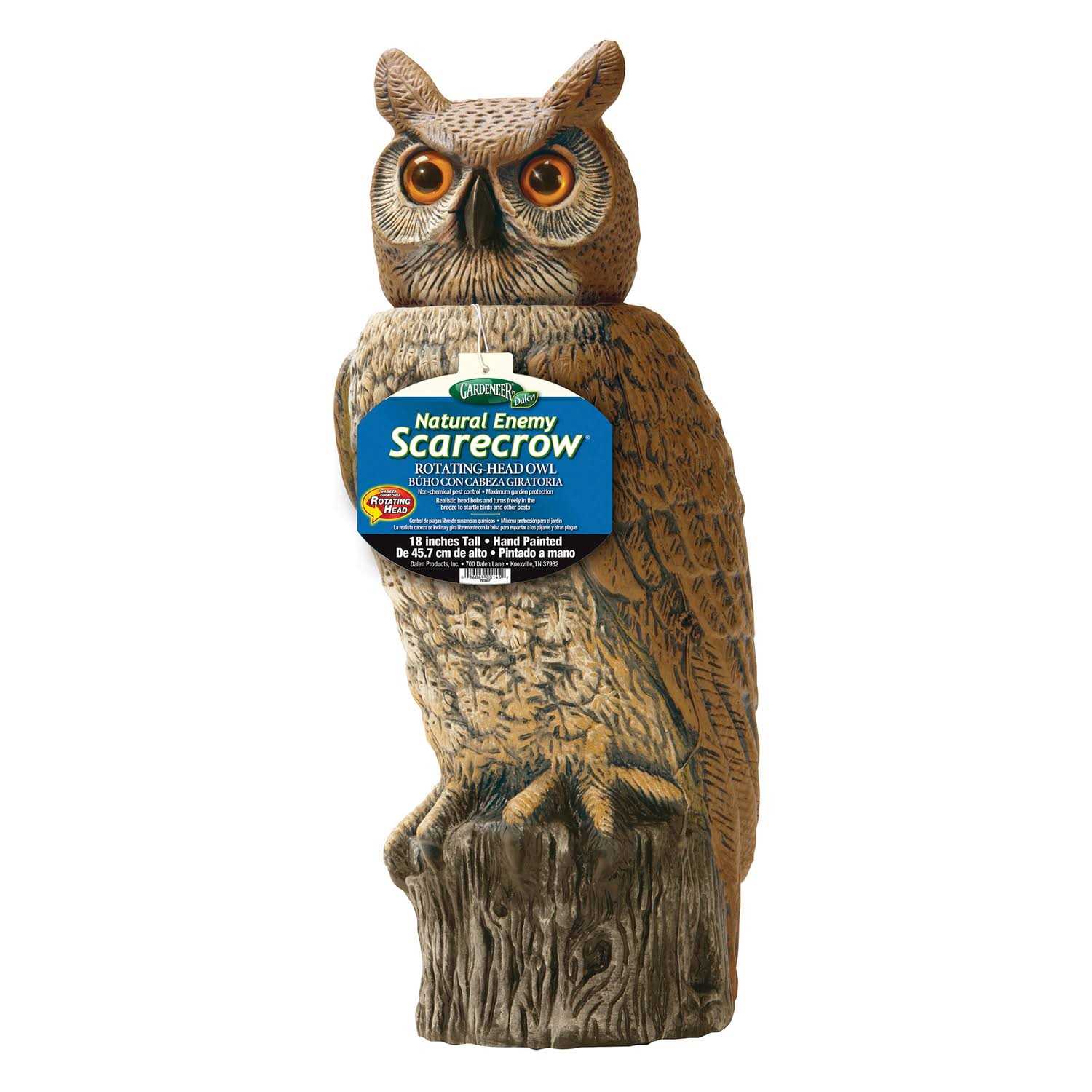 Dalen Natural Enemy Rotating-Head Owl Scarecrow - Image 2