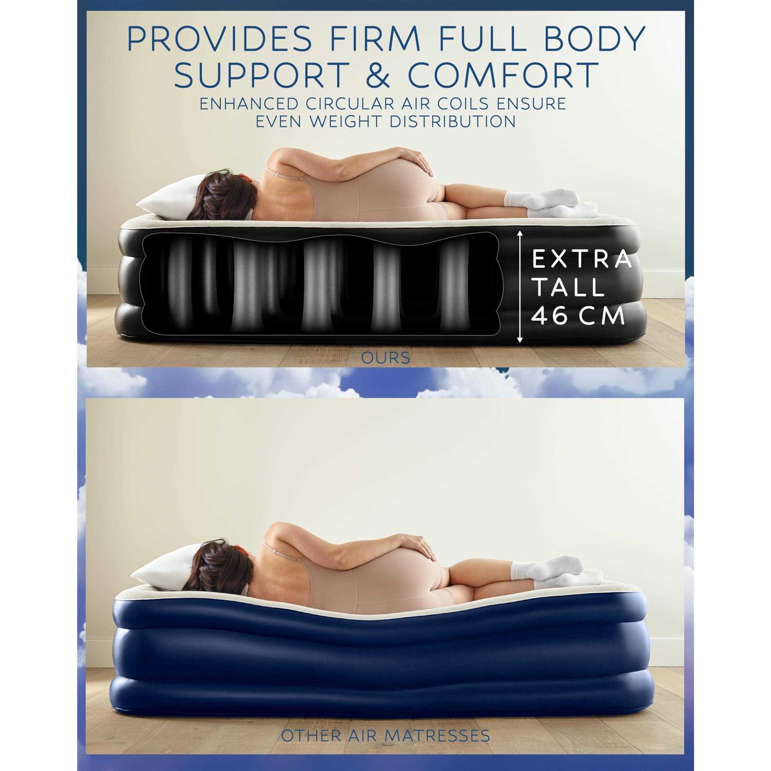 Olarhike Inflatable Air Mattress with Built in Pump Elevated Durable Camping,Home&Guests,Fast&Easy Inflation/Deflation Airbed - Image 4