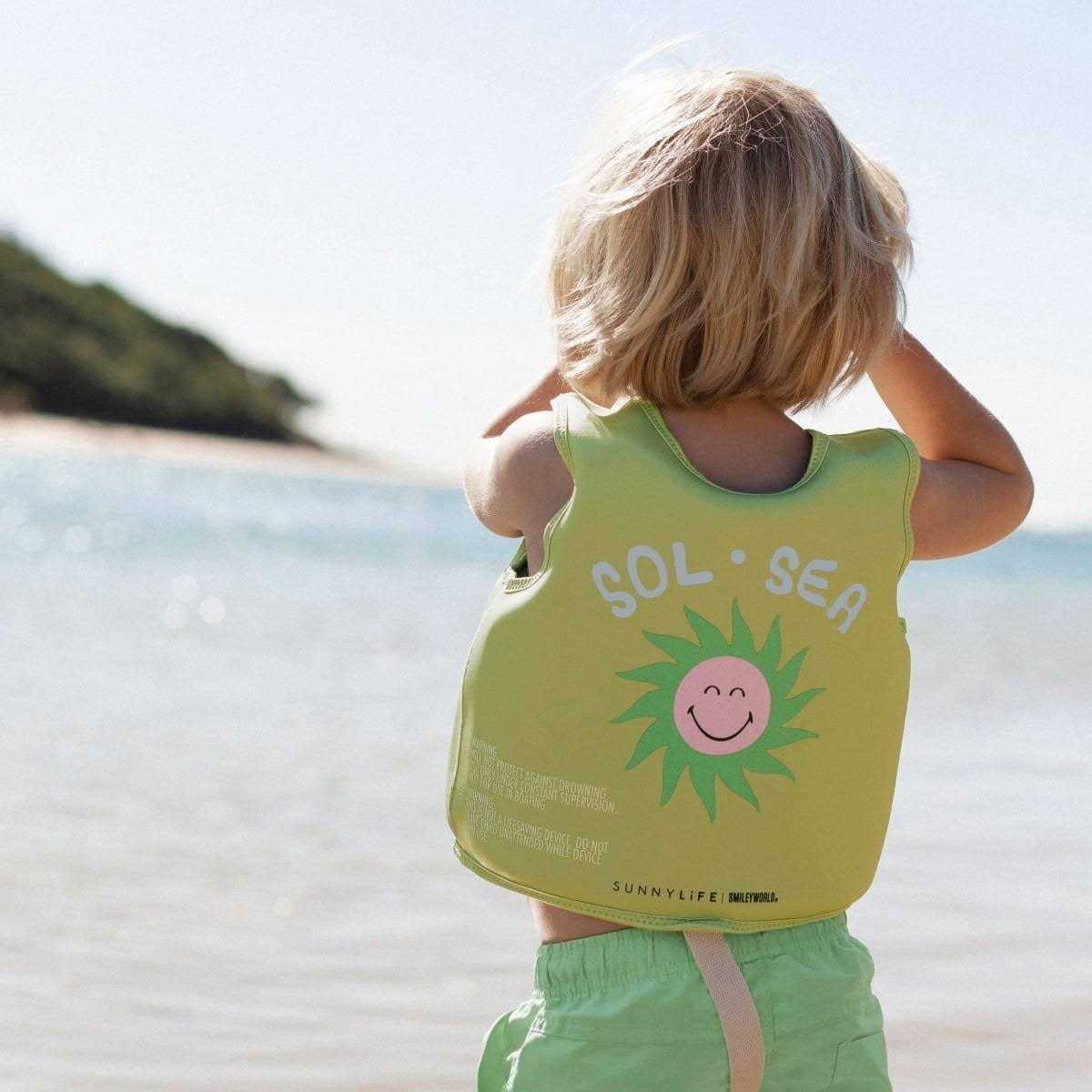 Sunnylife Kids Smiley World Flotation Vest - Image 5