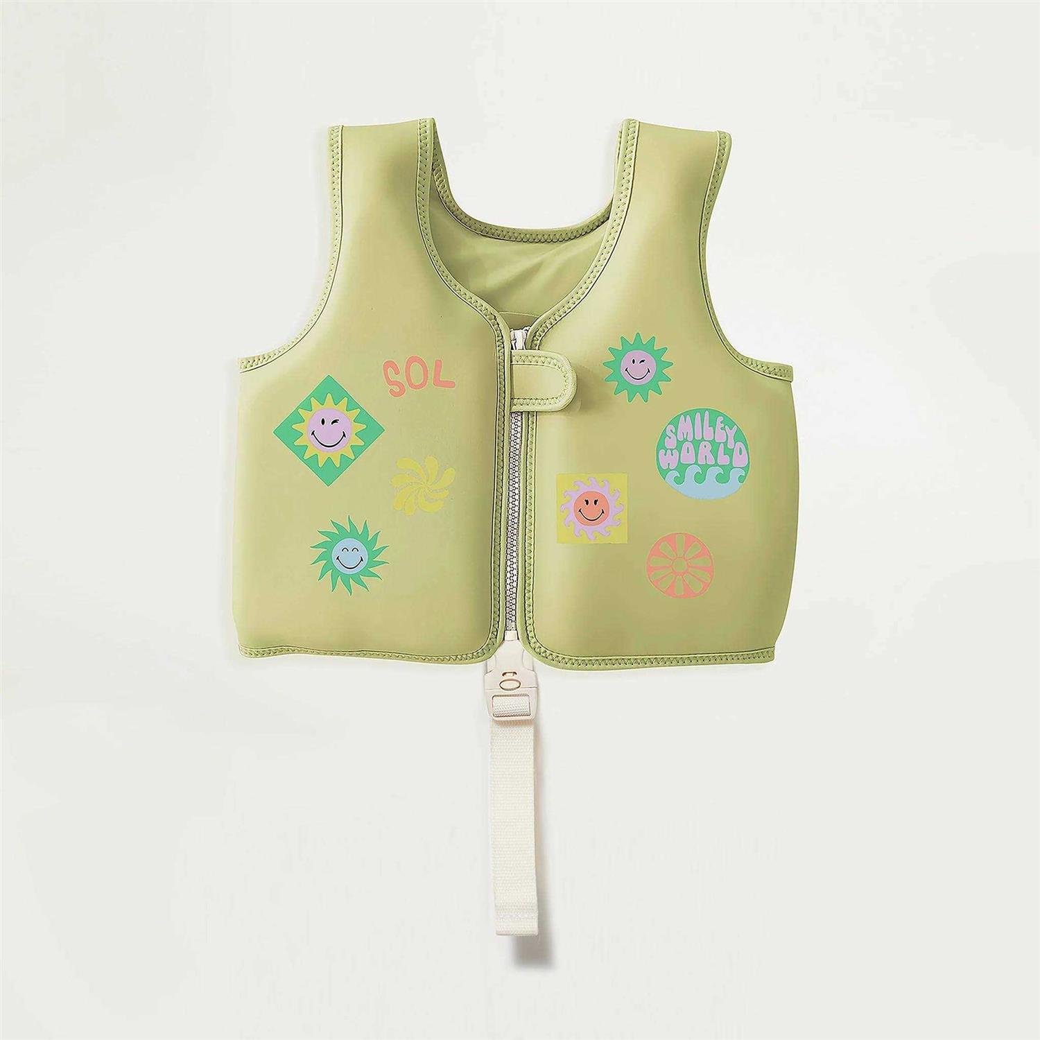 Sunnylife Kids Smiley World Flotation Vest