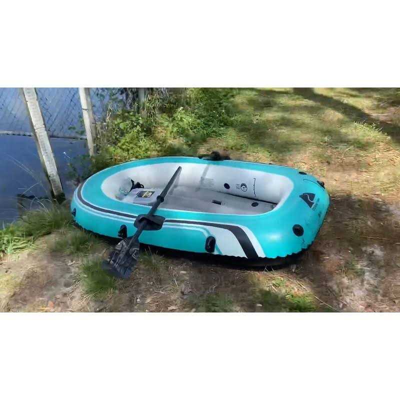Ozark Trail 77 in. x 40 in. 2 Person Inflatable PVC Raft - Image 2