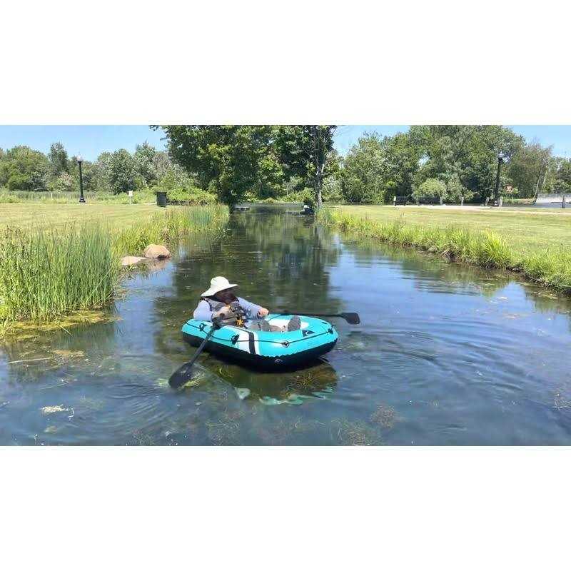 Ozark Trail 77 in. x 40 in. 2 Person Inflatable PVC Raft - Image 3