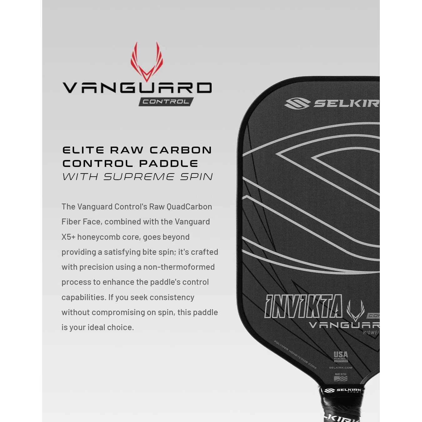 Selkirk Control Vanguard Pickleball Paddle - Image 5
